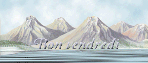 Gif animé Bon vendredi montagnes